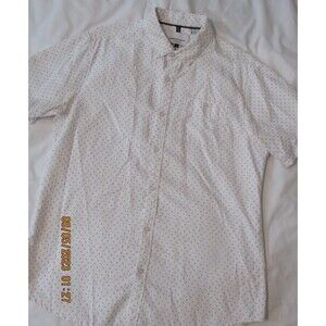 PAPER DENIM & CLOTH MEN'S SHORT SLEEVE DRESS SHIRT SIZE L CLASSIC COTTON BLEND